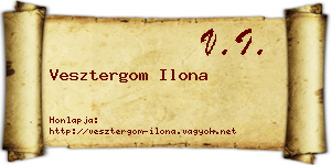 Vesztergom Ilona névjegykártya